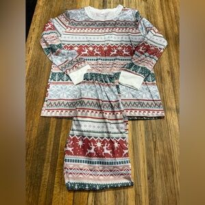 Festive Red and Green Knit Dress